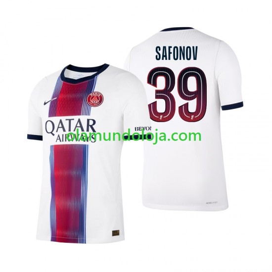 Camisola Paris Saint-Germain Matvey Safonov 39 Homem Equipamento Segundo 2026-2027 Manga Curta